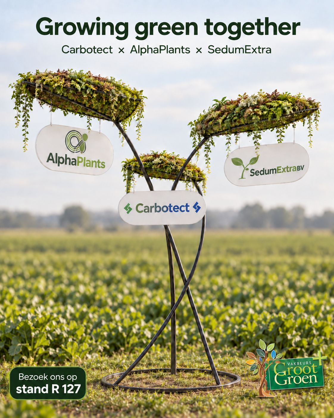Originele LinkedIn-foto bij Ontdek CO₂-verwijdering met groene daken op Vakbeurs GrootGroen